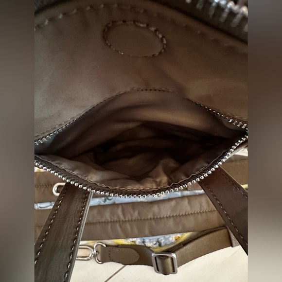 Olive green Desigual mini backpack crossbody zipper purse - Picture 8 of 14